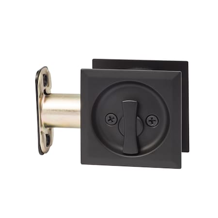 Sure-Loc Hardware Sure-Loc Hardware Square Pocket Door Pull, Privacy Vintage Bronze DP712 11P